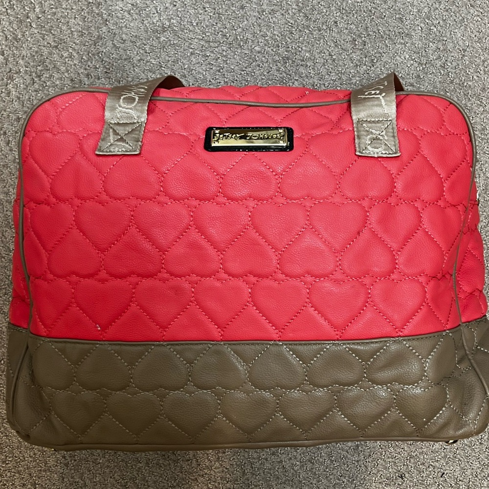 Betsy Johnson Quilted Heart Weekend Tote